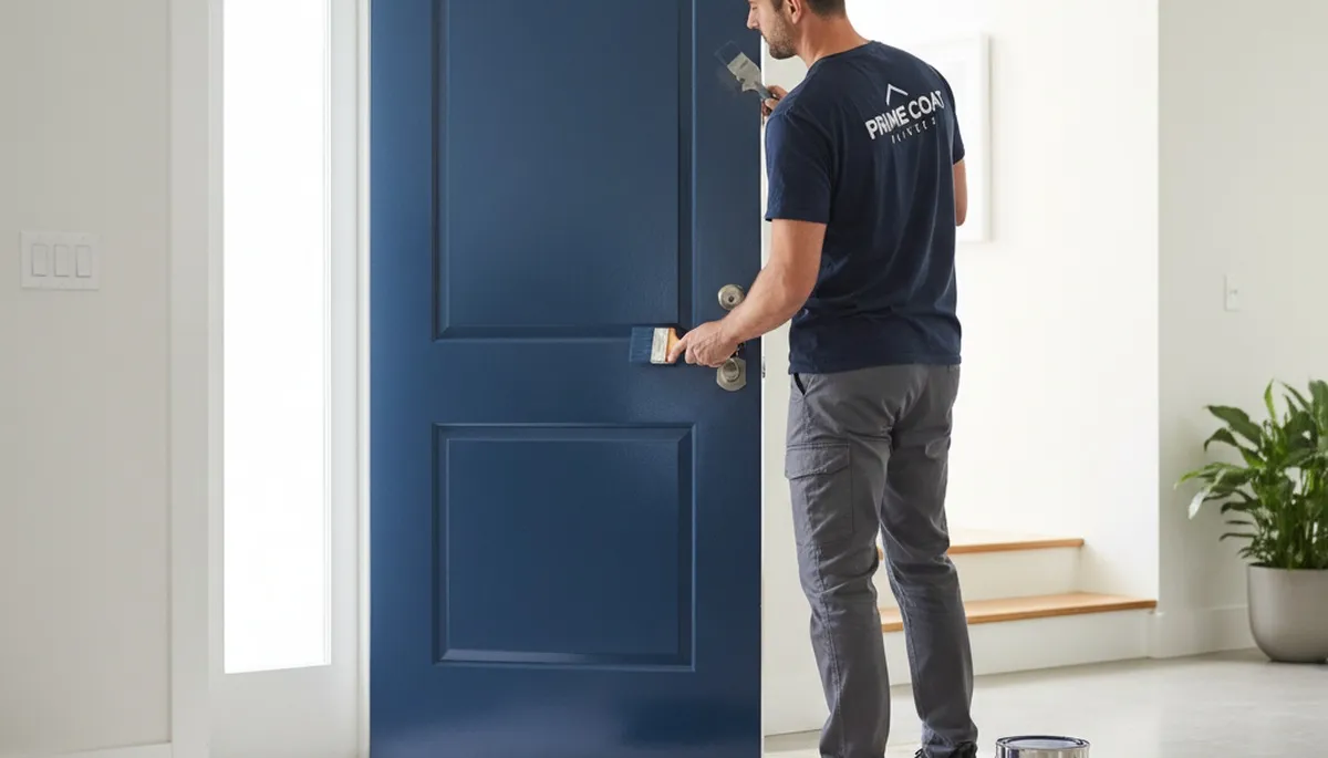Professional door painting and refinishing in Savannah, GA by expert house painters