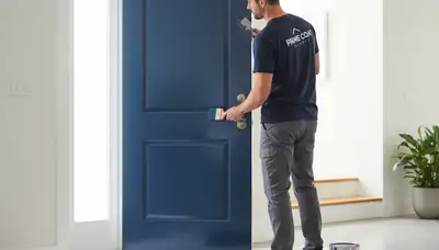 Professional door painting and refinishing in Savannah, GA by expert house painters