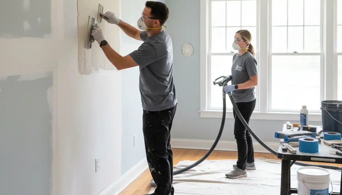 Professional drywall repair and wall restoration by expert painters in Savannah, GA home