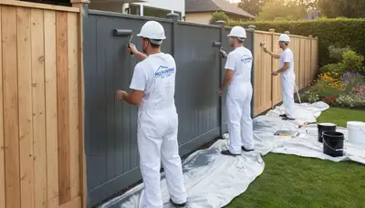 Professional fence painting service in Savannah, GA by expert local house painters