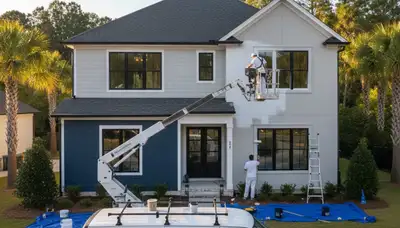 Professional house painting service in Savannah, GA for residential exterior painting