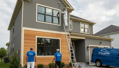 Professional house painters in Savannah GA enhancing home exterior with fresh paint finish
