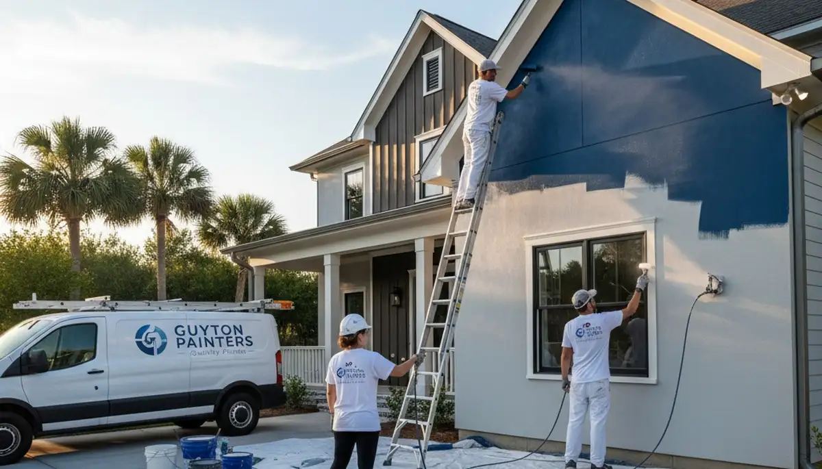 Professional house painters providing exterior home painting services in Savannah, GA