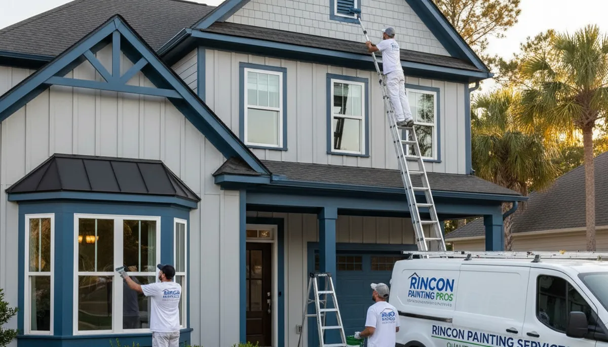 Professional house painters providing exterior home painting in Savannah, GA