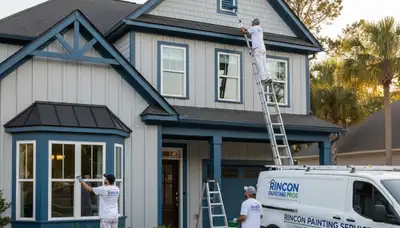 Professional house painters providing exterior home painting in Savannah, GA
