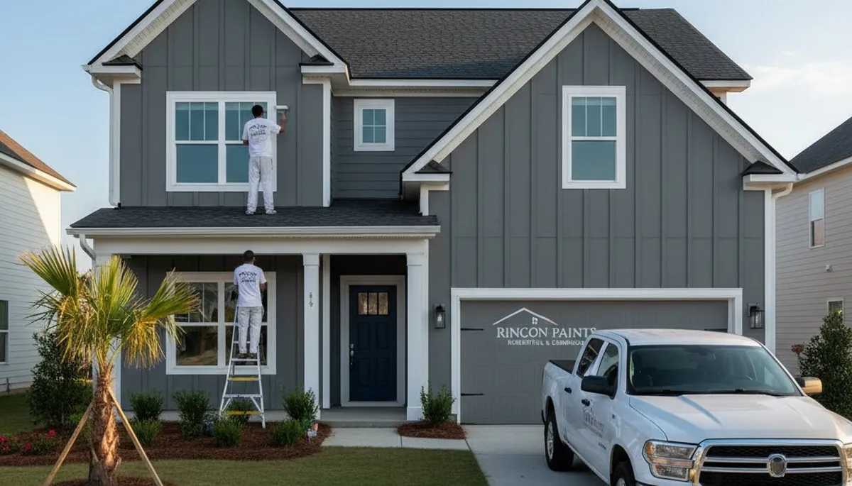 Professional house painters providing exterior home painting services in Savannah, GA