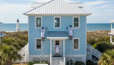 Professional house painting service in Savannah, GA for residential exterior and interior projects