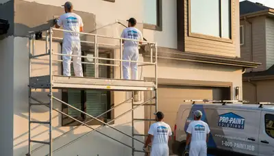 Professional stucco repair on Savannah GA home exterior by expert local house painters